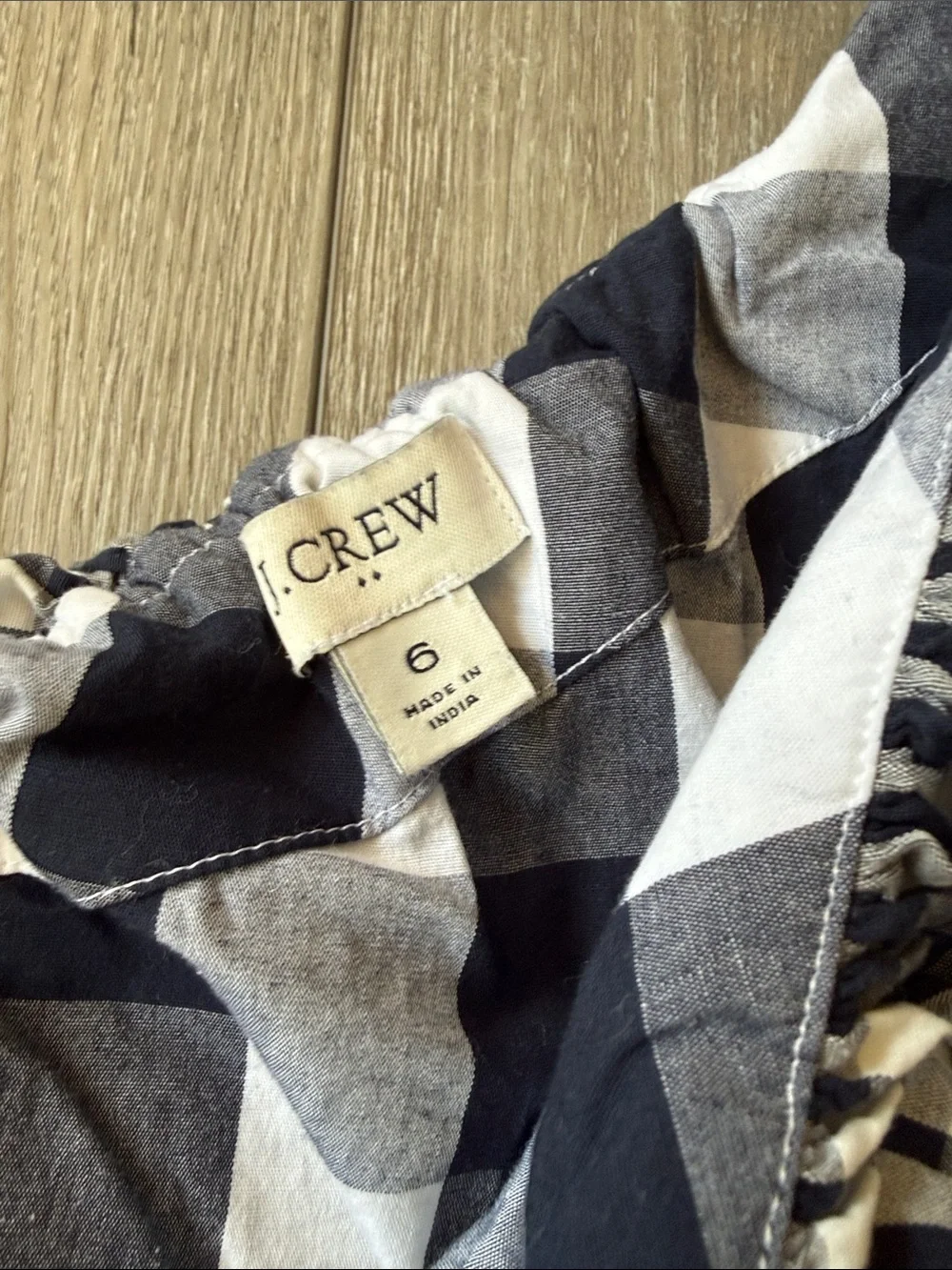 J.Crew Factory Women's One-Shoulder Ruffle Poplin Tank - Picture 6 of 13